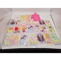 Vintage Precure pretty cure 2005 Card lot 1 sticker cards 26 plus badge holder - Image 1