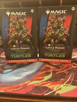 Magic: The Gathering Commander Teenage Mutant Ninja Turtles Deck Lot of 2 - Image 1