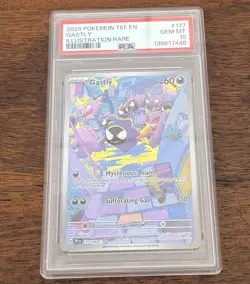 Gastly (177/162) Temporal Forces Illustration Rare Pokemon Card PSA 10 - Image 1