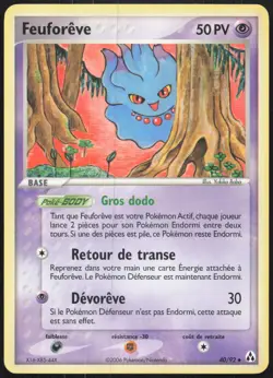 Carte Pokemon Feuforeve 40/92 Createurs de legendes Francais - Image 1