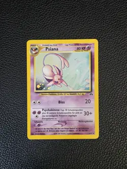 Pokemon Psiana Espeon #1 1/75 Neo Entdeckung Discovery Holo Swirl Deutsch EXC - Image 1