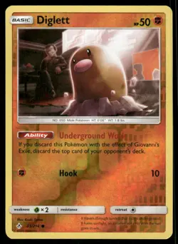 Pokemon Cards Diglett 85/214 Reverse Holo Unbroken Bonds Common NM - Image 1