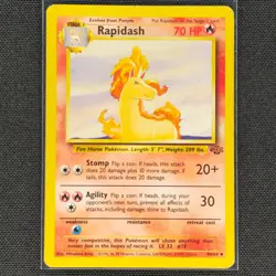 Rapidash - 44/64 - Uncommon - Jungle Set - Pokemon Card - MP - Image 1
