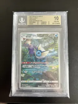 POKEMON - Vaporeon / Aquana VMAX Climax CHR 189/184 BGS 10 Mint TCG Karten - Image 1