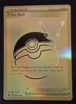 Pokemon Poke Ball SWSH146 Celebrations Near Mint Promo - Image 1