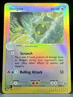 Shelgon 20/97 Dragon Reverse Holo Pokemon TCG EX Vintage LP/MP - Image 2
