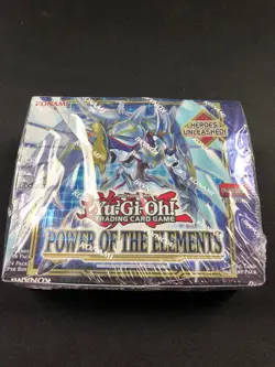 Yugioh Power Of The Elements 1st Booster Box - NEW SEALED - Image 1