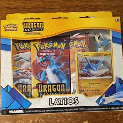 Pokemon Dragon Majesty Pin Collection Latios Sealed Kit Promo Card 2018 - Image 1