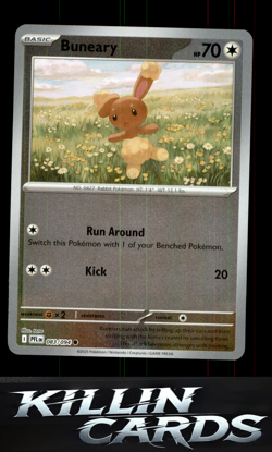 Reverse Holofoil Buneary 083/094 Pokemon Common ME02: Phantasmal Flames Card NM - Image 1