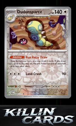 Dudunsparce 080/131 Pokemon Rare SV: Prismatic Evolutions Card NM - Image 1