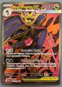 🔥Mega Dragalge EX 104/086 - Chaos Rising - Pokemon TCG Holo Card - NM+🔥 - Image 1