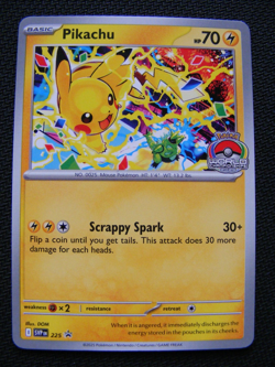 Pokemon Card Pikachu SVP 225 Black Start Promo World Championships 2025 - Image 1