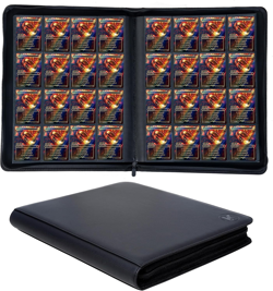1000 Card Binder, 16 Pocket Collection Folder, Ringless Trading Album with Zippe - Image 1