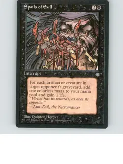 Spoils of Evil 51 Rare Ice Age Lightly played b1-93 MTG - Image 1