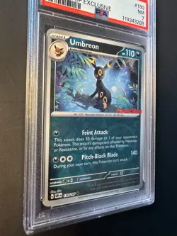 2023 Pokemon Obsidian Flames GAMESTOP Promo #130 Umbreon PSA 7 NM Reverse Holo - Image 5
