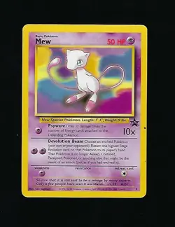Promo Mew 8 Black Star Promo WOTC 1999 Pokemon Card Rare NM/M - Image 1