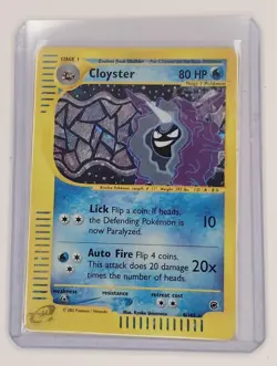 Cloyster Holo Rare 8/165 Expedition Base Set WOTC Vintage Pokemon - Image 1