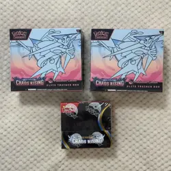 2x Pokemon Center Chaos Rising Elite Trainer Box & Booster Box 36x PACKS NEW - Image 1