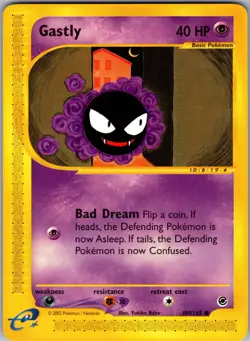Pokemon TCG Gastly 109/165 Expedition Base Set Regular LP - Image 1