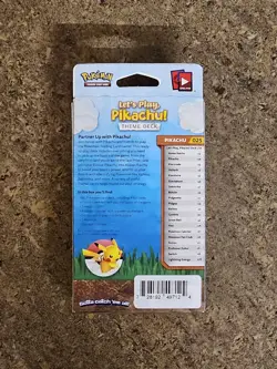Factory Sealed Pokemon Let’s Play Pikachu Theme Deck Box - Image 2