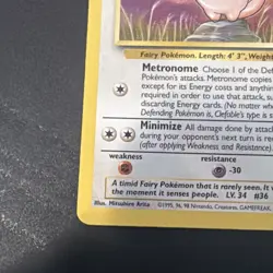 Pokemon TCG Clefable 17/64 Jungle NM - Image 2