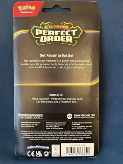 Sealed Pokemon TCG Mega Evo Perfect Order Premium Checklane Blister W/ Meganium - Image 4