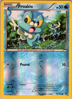 Froakie 46/162 Common - Pokemon TCG XY-BREAKthrough - Reverse Holo (NM) - Image 1