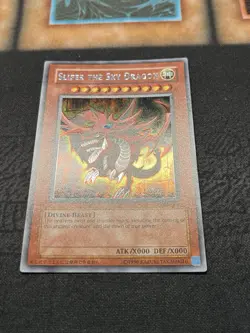 Yu-Gi-Oh! ORIGINAL 1996 SLIFER THE SKY DRAGON GB1-001 GBI-001 Secret Rare MINTY - Image 3