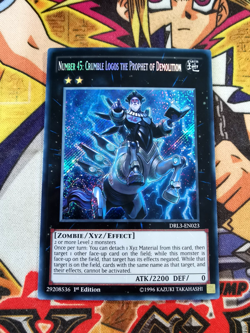 Number 45: Crumble Logos Prophet of Demolition drl3-en023 (NM+) Secret Yu-Gi-Oh! - Image 1