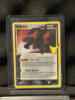Pokemon TCG Umbreon Star Celebrations Holo Card 17/17 Classic Collection - Image 1