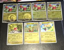 2026 Applin S-Chinese CBB5C Gem Pack Vol 5 Pokemon TCG Mixed 7 Card Lot NM - Image 2