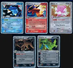 Pokemon EX UNSEEN FORCES - 5 EX Cards - Ultra Rare Holo - ENG - Mixed Condition - Image 1