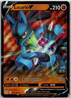 Lucario V 146/264 Jumbo Cards Holo NM - Image 1