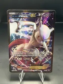 Pokemon Mewtwo EX XY125 Holo Full Art Black Star Promo Pokemon Card - Image 1