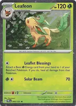 Leafeon - (Cosmos Holo) Holo Rare Miscellaneous Cards & Products 005/131 NM - Image 1