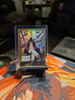 DON!! Card (Dracule Mihawk) (Gold) The Azure Sea's Seven Foil - Image 1