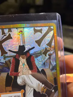 DON!! Card (Dracule Mihawk) (Gold) The Azure Sea's Seven Foil - Image 4