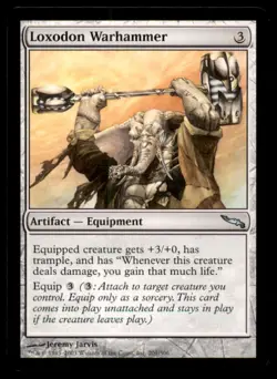 Loxodon Warhammer LP Light Play Mirrodin MTG [9252] - Image 1