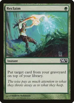 RECLAIM X 4 N/M- MAGIC 2012 MAGIC THE GATHERING - Image 1
