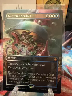 4 TMNT MTG Promo's-Dark Ritual, Supreme Verdict, Sword Of H&H, Waste Not🔥 - Image 4