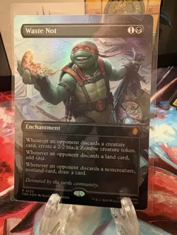 4 TMNT MTG Promo's-Dark Ritual, Supreme Verdict, Sword Of H&H, Waste Not🔥 - Image 5