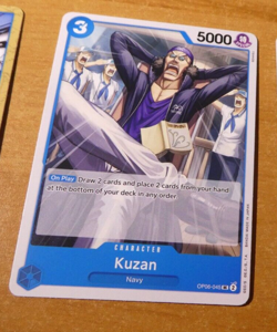 ONE PIECE WINGS OF CAPTAIN ENGLISH CARD GAME CARTE KUZAN OP06-045 EN TCG NEUF - Image 1