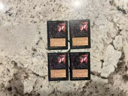 Mtg Hymn To Tourach x4 - Magic the Gathering Hymn To Tourach Lp-Played - Image 1