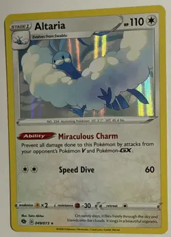 Pokemon Card TCG Champion's Path 2020 Altaria Holo Rare 049/073 - NM-Mint - Image 3