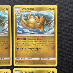Dragonite 151/236 Cracked Ice Holo / non holo. Unified minds 4 card bundle LP - Image 3