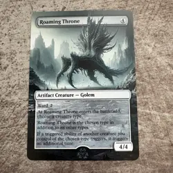 Roaming Throne - Custom Art MTG Magic The Gathering Playtest Card - Image 1