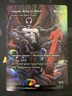 MTG Venom, King In Black (Borderless Foil) Spider-Man Marvel Universe 0022 - Image 1