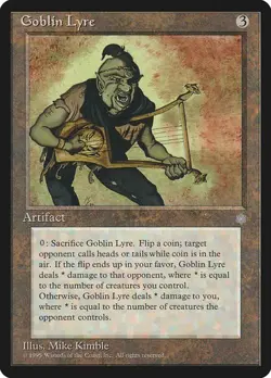 Goblin Lyre NM/M Ice Age Artifact Mtg Magic English Regular - Image 1