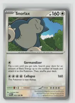 Snorlax #063/088 Me03 Perfect Order Common Pokemon TCG NM - Image 1