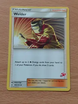 "25" Pokemon TCG Trainer Welder Unbroken Bonds 189/214 Charizard Stamp - Image 1